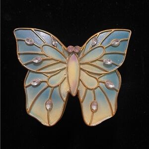 Vintage Butterfly Trinket Box
